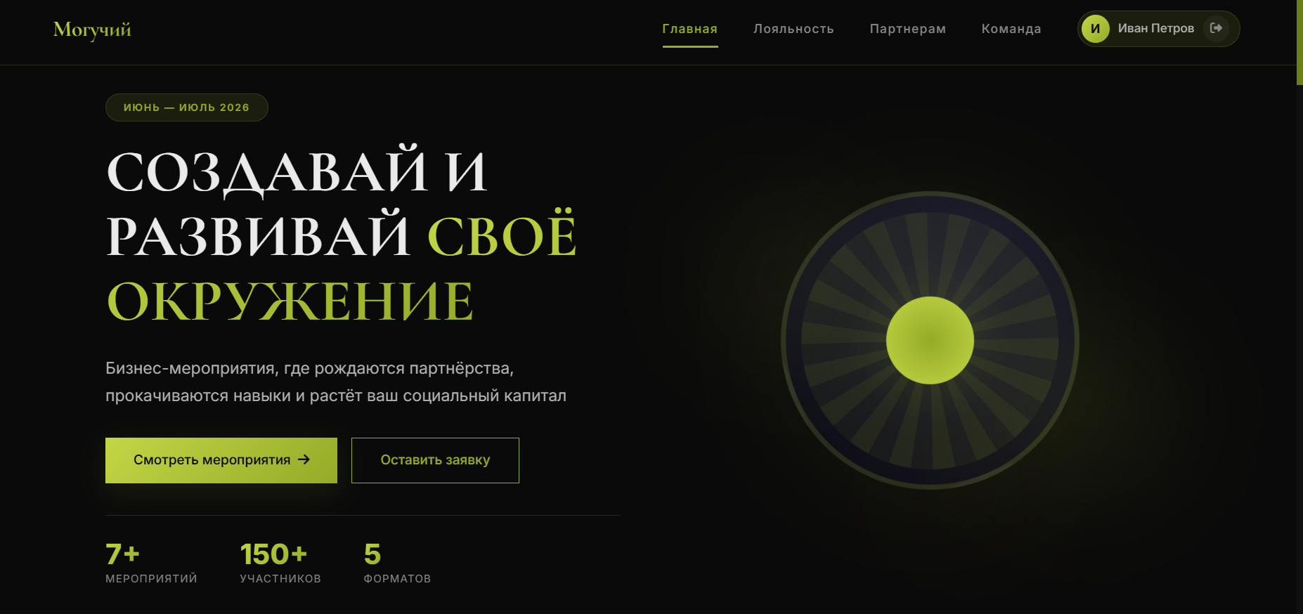 Технологичный и премиальный дизайн для предпринимателей